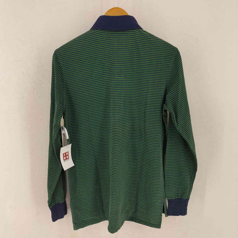 ALAIN VINTAGE MADE IN ITALY フロントロゴワッペン 猫目ボタンラガーシャツ メンズ JPN:M