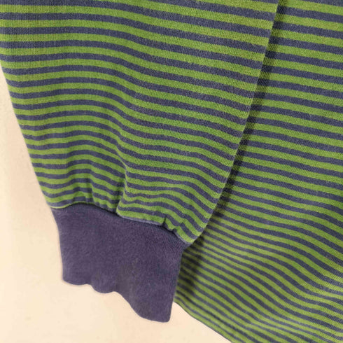 ALAIN VINTAGE MADE IN ITALY フロントロゴワッペン 猫目ボタンラガーシャツ メンズ JPN:M