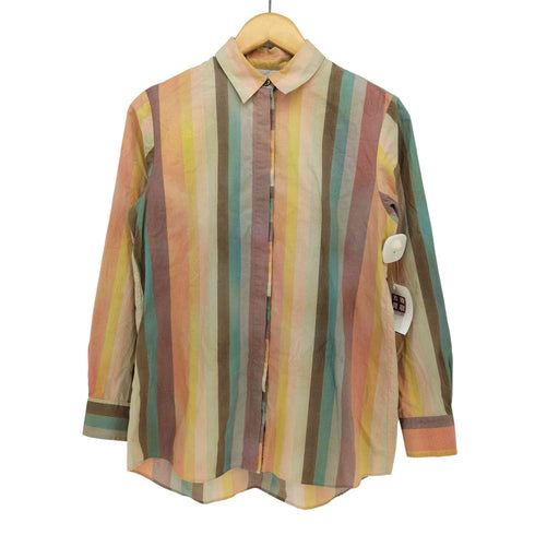 ポールスミスブラック Paul Smith BLACK 比翼 ストライプ L/S レギュラーカラー シャツ レディース JPN:40
