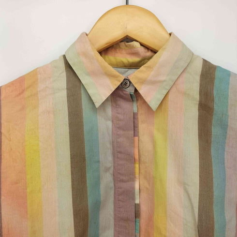 ポールスミスブラック Paul Smith BLACK 比翼 ストライプ L/S レギュラーカラー シャツ レディース JPN:40