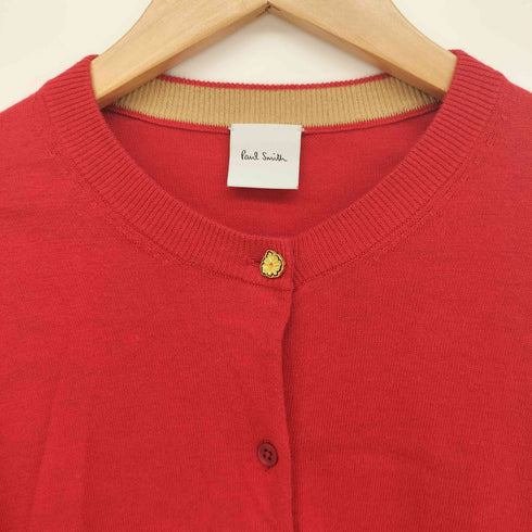 ポールスミス Paul Smith トップボタン フラワーチャーム コットンニット カーディガン レディース import:M