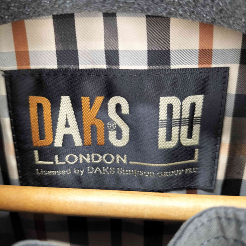 ダックスロンドン DAKS LONDON スタンドカラーナイロンベスト 裏地ノバチェック メンズ JPN:M