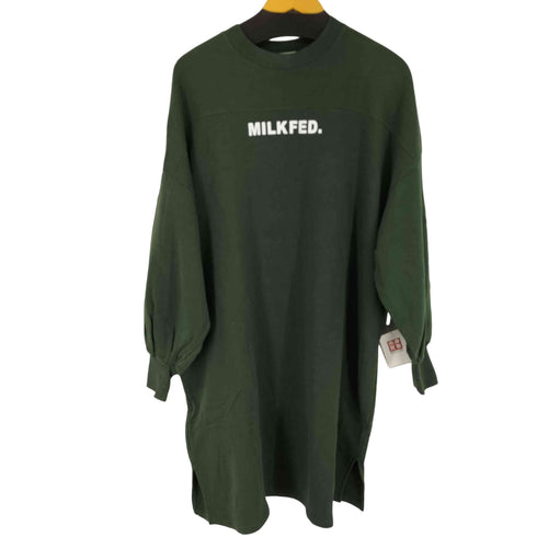 ミルクフェド MILKFED. 両面プリントデザイン L/S ワンピース レディース ONE SIZE