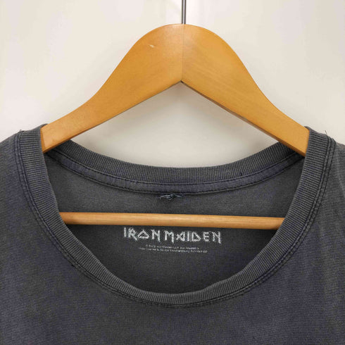 フロントBIGプリントバンドTシャツ フェードTシャツ メンズ