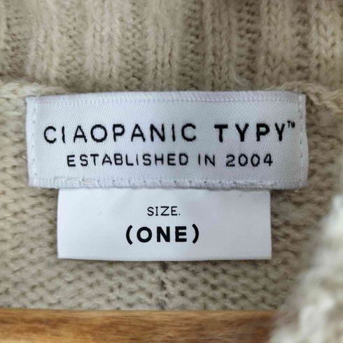 チャオパニックティピー CIAOPANIC TYPY ダメージニットプルオーバー レディース ONE SIZE