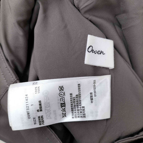 ミラオーウェン Mila Owen スコッチ釦タックディテール巻きスカート レディース JPN:1