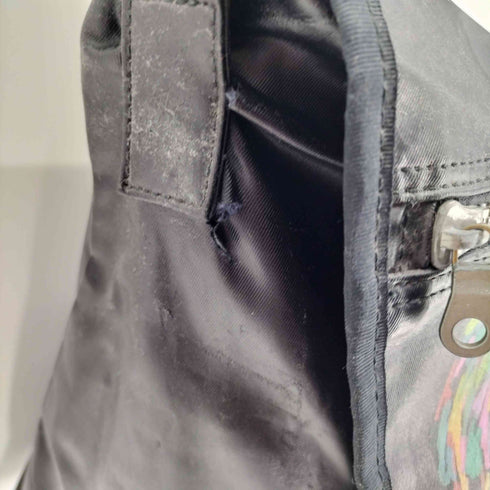 ジャンポールゴルチエオム Jean Paul GAULTIER HOMME 90S ONE EYE カスタム プリント エナメル ショルダーバッグ メンズ