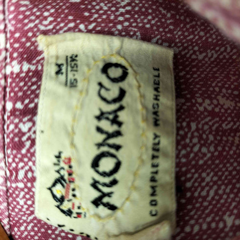 MONACO 60-70S デカ襟 COMPLETELY WASHABLE L/S シャツ メンズ import:M