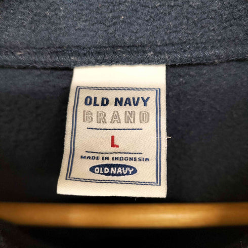 オールドネイビー OLD NAVY 00s フロント刺繍ハーフジップフリースジャケット メンズ JPN:L
