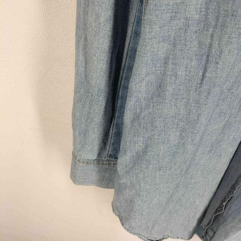 アクネ Acne pop classics スナップボタン オーバーサイズ デニムシャツ レディース 38