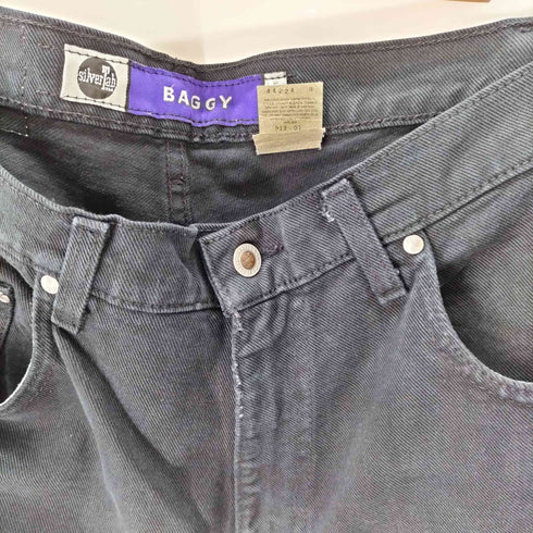 リーバイス Levis 90S USA製 SILVER TAB シルバータブ BAGGY ブラックバギーデニムパンツ メンズ W34 L32