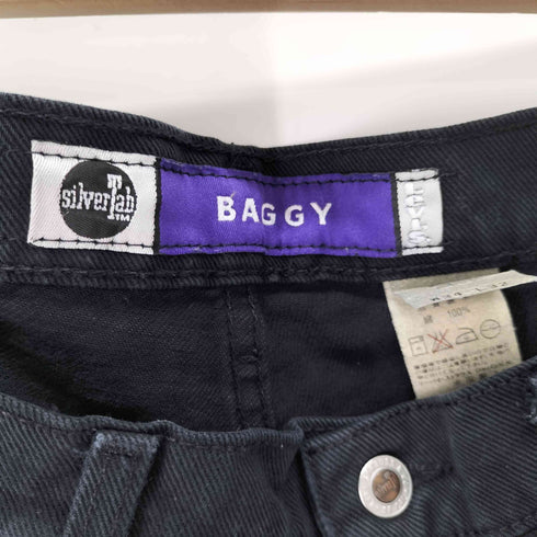 リーバイス Levis 90S USA製 SILVER TAB シルバータブ BAGGY ブラックバギーデニムパンツ メンズ W34 L32