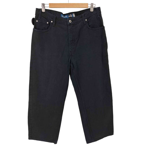 リーバイス Levis 90S USA製 SILVER TAB シルバータブ Relaxed ブラックバギーデニムパンツ メンズ W36 L30
