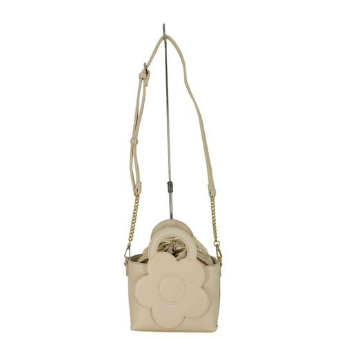 マリークワント MARY QUANT スムースBIGデイジー ショルダーバッグ レディース