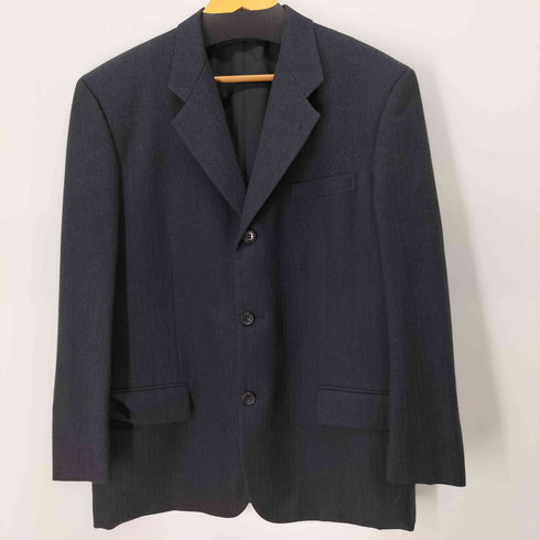 コムデギャルソンオムドゥ COMME des GARCONS HOMME DEUX AD1997 3Bヘリンボーンテーラードジャケット 2タックヘリンボーンスラックスパンツ メンズ ジャケットLサイズ パンツLサイズ