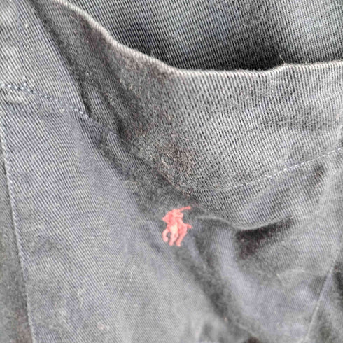 ラルフローレン RALPH LAUREN 裏地チェック 切替 ポニー刺繍 ポケット BD 長袖シャツ メンズ JPN:L