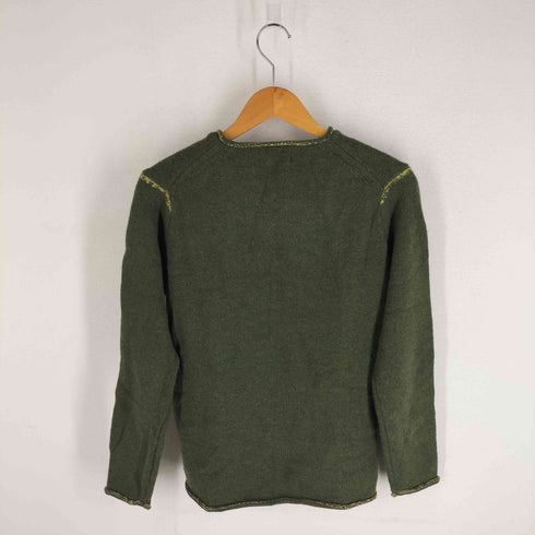 トーマスバーバリー Thomas Burberry ウール100 ステッチ クルーネックニット メンズ JPN:M
