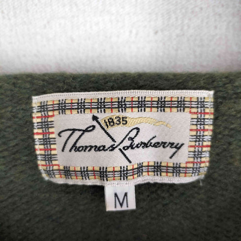トーマスバーバリー Thomas Burberry ウール100 ステッチ クルーネックニット メンズ JPN:M
