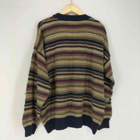 ラウンドツリーアンドヨーク roundtree&yorke マルチカラーボーダーニット メンズ JPN:XL