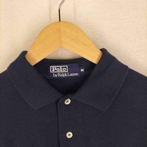 ポロバイラルフローレン Polo by RALPH LAUREN ポニー刺繍 鹿の子 長袖 ポロシャツ メンズ JPN:M