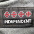 インディペンデント INDEPENDENT ボーダー柄 長袖ポロシャツ メンズ JPN:S