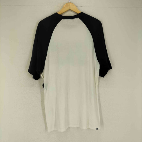 ヒステリックグラマー HYSTERIC GLAMOUR パイル地フロントロゴデザインラグランTシャツ メンズ FREE