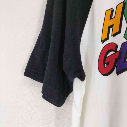 ヒステリックグラマー HYSTERIC GLAMOUR パイル地フロントロゴデザインラグランTシャツ メンズ FREE