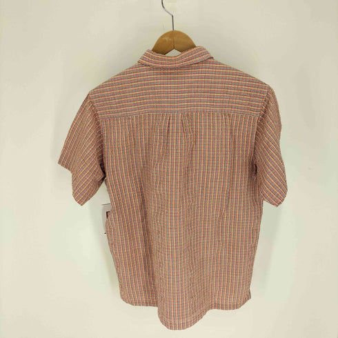 New Basic BELLE MAISON チェック シアサッカー B.D プルオーバー シャツ メンズ JPN:L