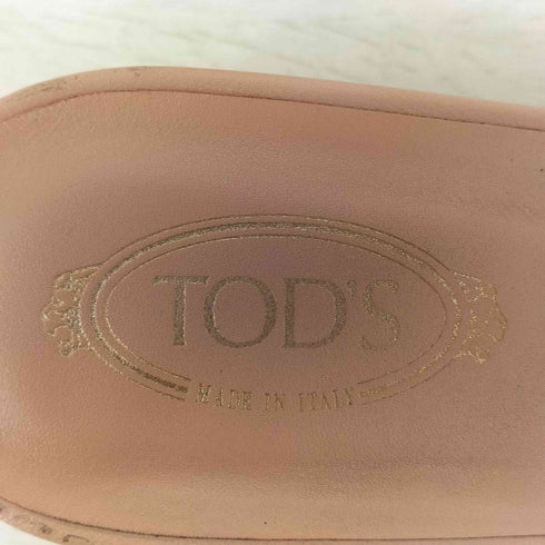 トッズ TOD’S Double T Suede Slide Sandals スエードサンダル レディース 37