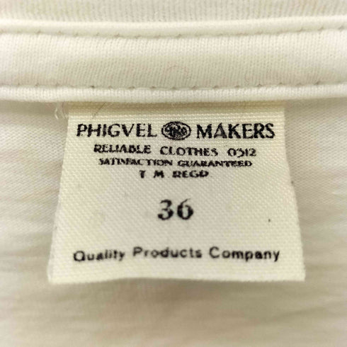 フィグベルメーカーズ PHIGVEL MAKERS S/Sバックプリント ポケットTシャツ メンズ US:36