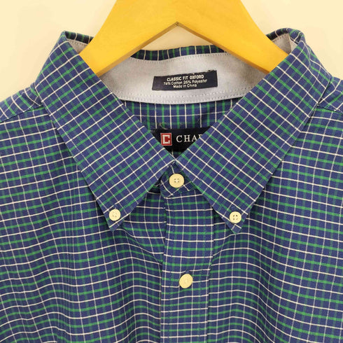 チャップス CHAPS クラッシックオックスフォード ボタンダウンチェックシャツ メンズ XXL