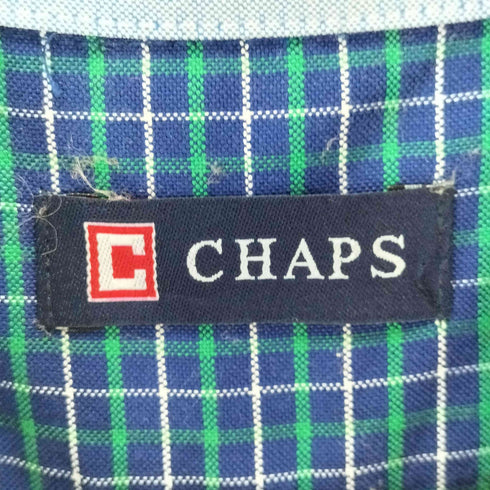 チャップス CHAPS クラッシックオックスフォード ボタンダウンチェックシャツ メンズ XXL