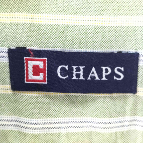 チャップス CHAPS オックスフォードボタンダウンストライプシャツ メンズ 18