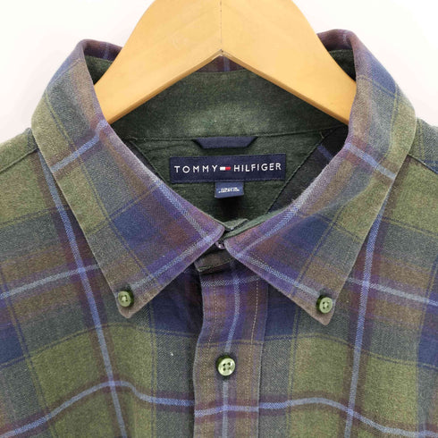 トミーヒルフィガー TOMMY HILFIGER コットン ネル ボタンダウンシャツ メンズ JPN:XL