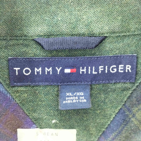 トミーヒルフィガー TOMMY HILFIGER コットン ネル ボタンダウンシャツ メンズ JPN:XL