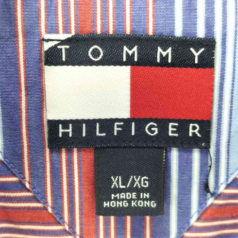 トミーヒルフィガー TOMMY HILFIGER ストライプ ドレスシャツ メンズ JPN:XL