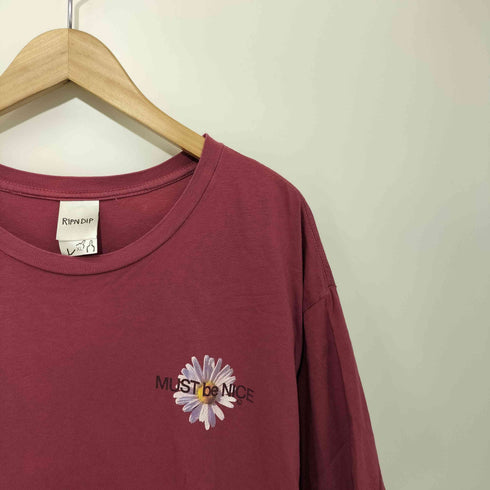 リップンディプ RIPNDIP フラワープリント ショートスリーブ クルーネックTシャツ メンズ JPN:XL