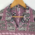 BINDU Indian cotton pattern S/S シャツ 総柄 インディアンコットン パターン アロハシャツ オープンカラーシャツ メンズ import:XL
