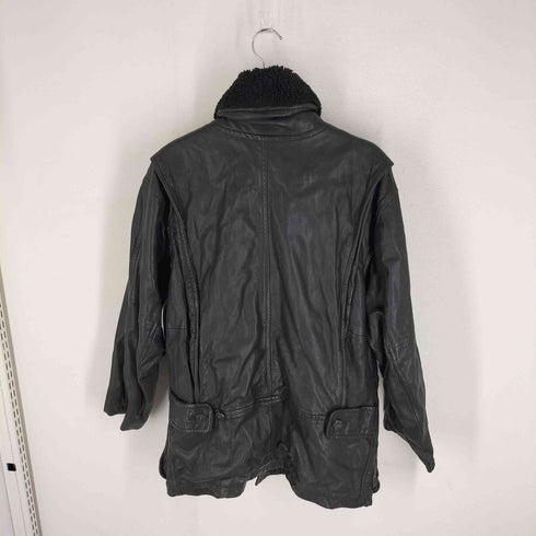 comstock THERMOLITE ボア切替 比翼ボタン レザージャケット メンズ JPN:M