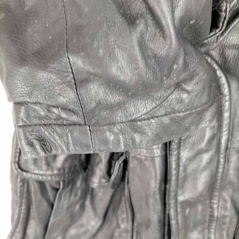 comstock THERMOLITE ボア切替 比翼ボタン レザージャケット メンズ JPN:M