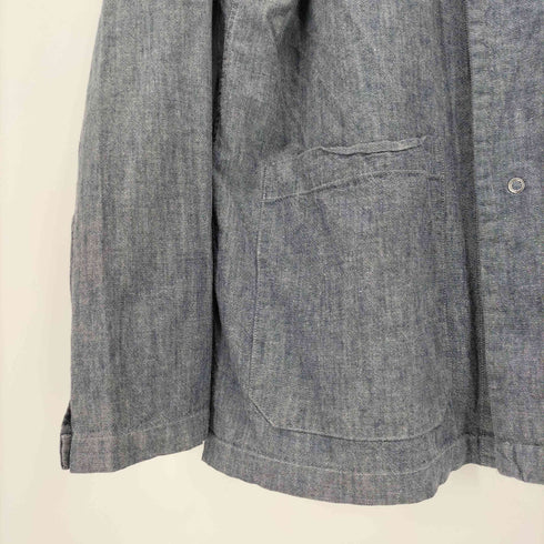 ナイジェルケーボン NIGEL CABOURN LYBRO スナップボタン ノーカラー ジャケット スリーピングシャツ メンズ EUR:48