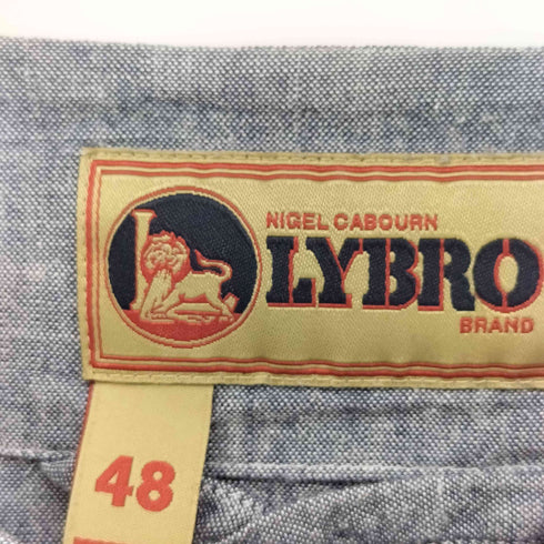 ナイジェルケーボン NIGEL CABOURN LYBRO スナップボタン ノーカラー ジャケット スリーピングシャツ メンズ EUR:48