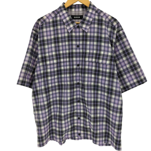 ズッカ ZUCCa DotAir チェックシャツ メンズ M