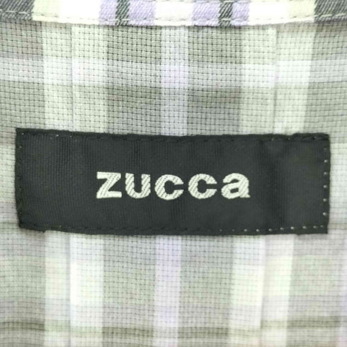 ズッカ ZUCCa DotAir チェックシャツ メンズ M