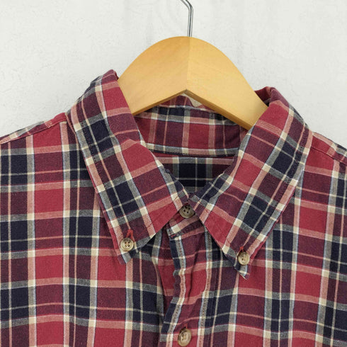 エディーバウアー Eddie Bauer 台湾製 白タグ チェック BDシャツ メンズ import:L