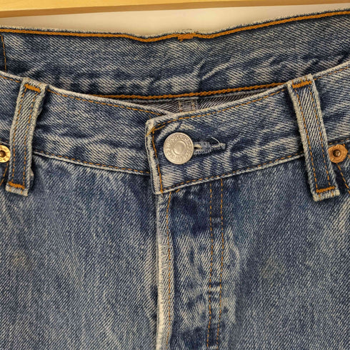 リーバイス Levis 501 ボタン裏P44 カットオフ リメイク ボタンフライ デニムパンツ メンズ W34/L32