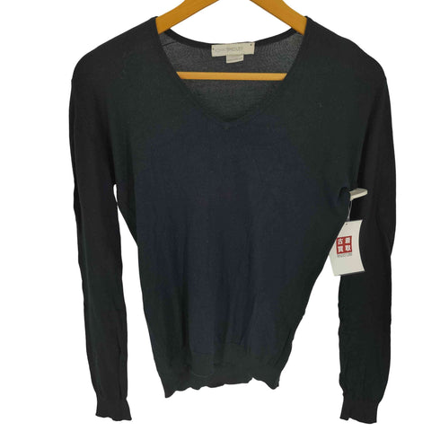 ジョンスメドレー JOHN SMEDLEY 英国製 Vネック ニット カットソー レディース import:M