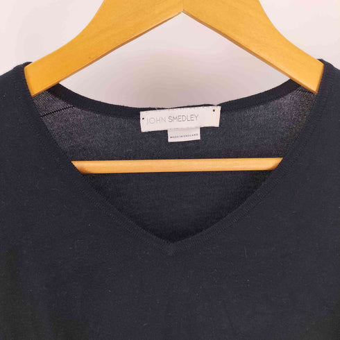 ジョンスメドレー JOHN SMEDLEY 英国製 Vネック ニット カットソー レディース import:M