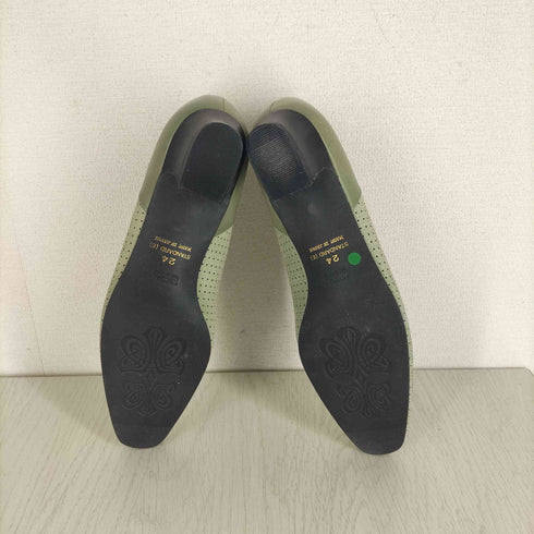 ワコールサクセスウォーク Wacoal success walk レザー切替 パンプス レディース 24