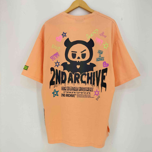 2nd ARCHIVE リフレクターゴーストプリント半袖Tシャツ メンズ